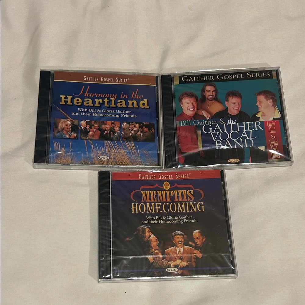 Bill Gaither cd lot: Harmony in Heartland, Memphis NEW